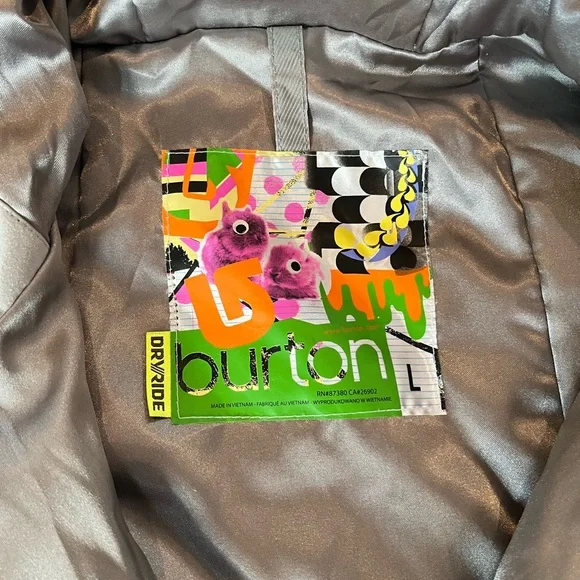 Burton Womens Large Plaid Ski Jacket - Picture 2 of 5